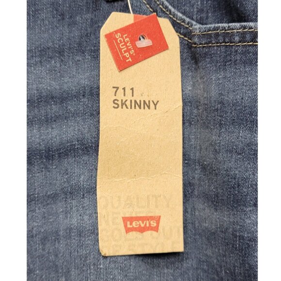 NWT Levi's 711 Mid-Rise Skinny Jeans 24W - Picture 8 of 11